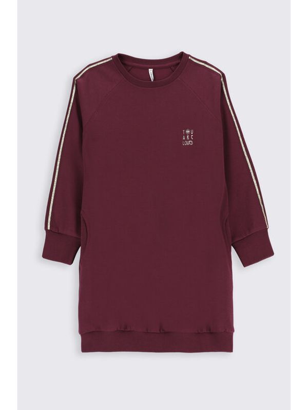 Coccodrillo Coccodrillo Džemper haljina ZC2129102MAJ Tamnocrvena Regular Fit