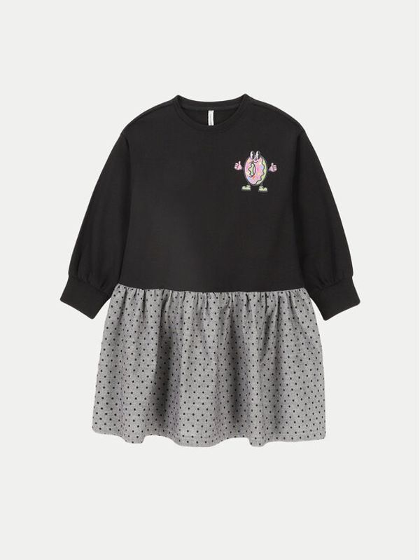 Coccodrillo Coccodrillo Džemper haljina ZC4129101CGK Crna Regular Fit