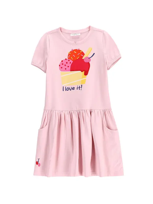 Coccodrillo Coccodrillo Haljina za svaki dan WC5129201HGK Ružičasta Regular Fit