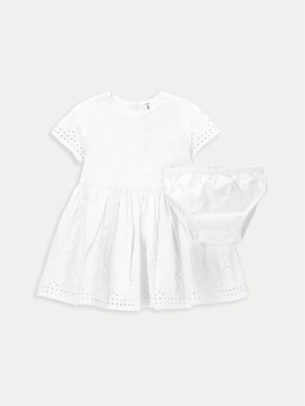 Coccodrillo Coccodrillo Ljetna haljina WC4128202GPN Bijela Regular Fit