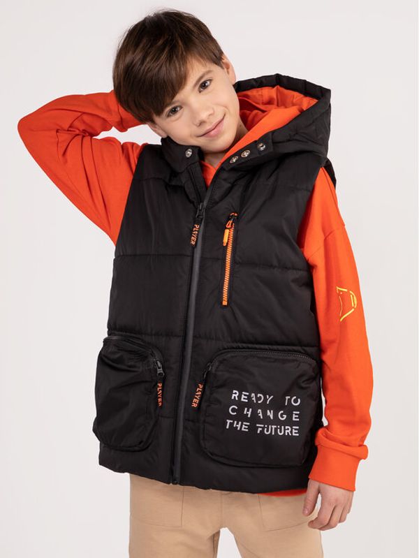 Coccodrillo Coccodrillo Prsluk WC3178101OBK Crna Regular Fit