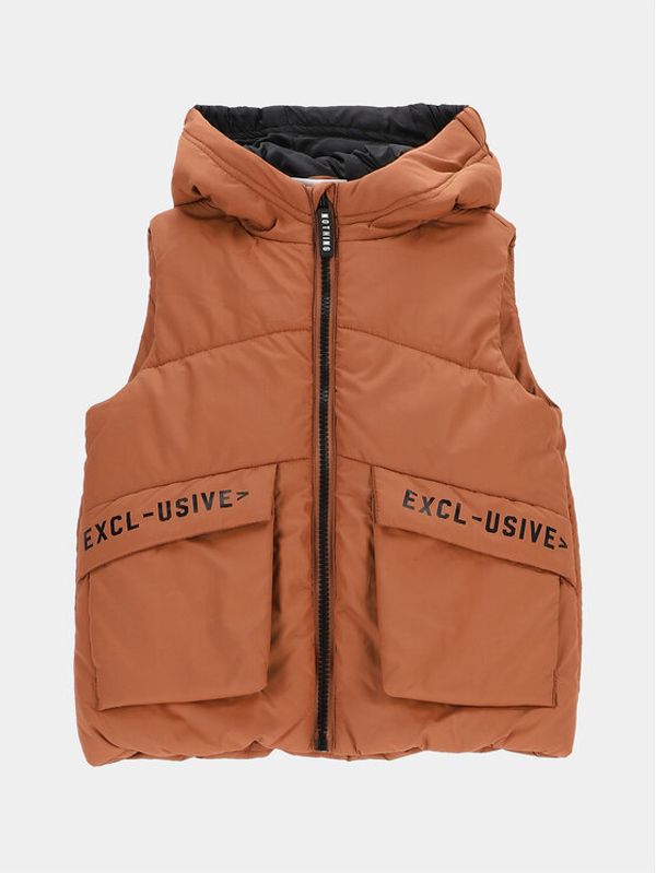 Coccodrillo Coccodrillo Prsluk ZC2178102OBK Smeđa Regular Fit