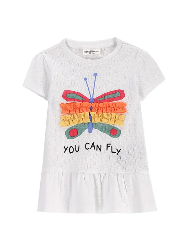 Coccodrillo Coccodrillo T-shirt WC5143201TGN Bijela Regular Fit
