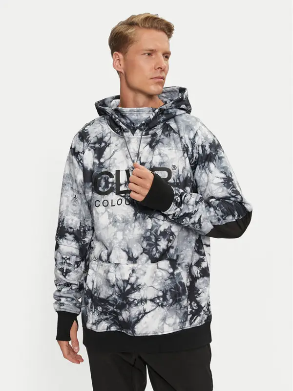 Colourwear Colourwear Majica dugih rukava Bowl Hood 2.0 7010303 Crna Regular Fit