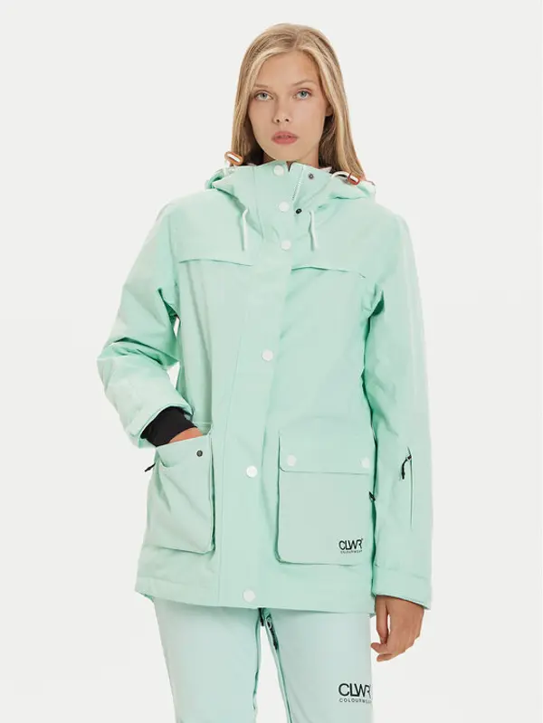 Colourwear Colourwear Skijaška jakna 7010318 Zelena Regular Fit