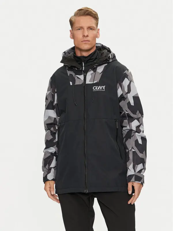 Colourwear Colourwear Skijaška jakna Block Jacket 7010295 Crna Regular Fit