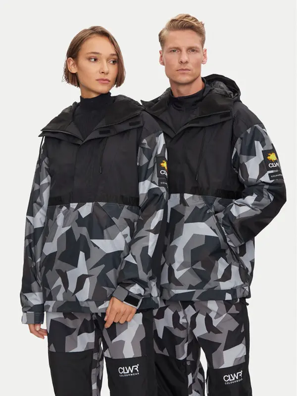 Colourwear Colourwear Snowboard jakna Aquilo Anorak U 7010289 Crna Regular Fit