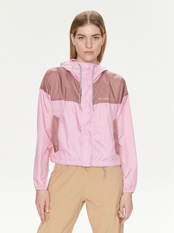 Columbia Columbia Jakna protiv vjetra Flash Challenger™ 1989511 Ružičasta Relaxed Fit