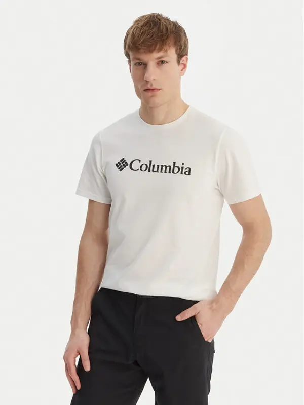 Columbia Columbia T-shirt Basic Logo™ 2155001 Bijela Regular Fit