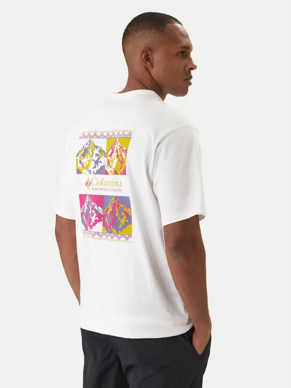 Columbia Columbia T-shirt CSC™ Heavyweight Iconic 2155061 Bijela Relaxed Fit