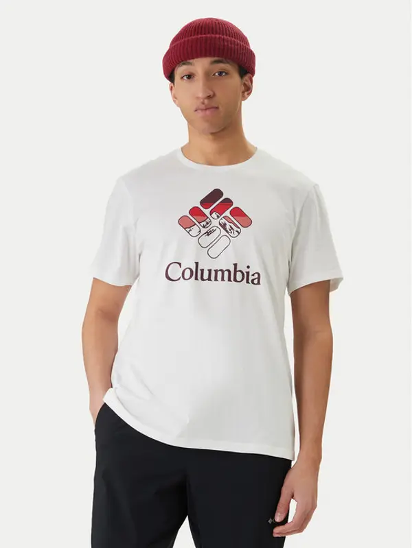 Columbia Columbia T-shirt Graphic 2155031 Bijela Regular Fit
