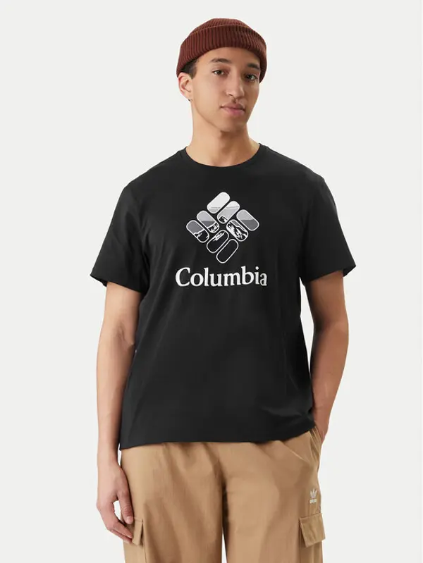 Columbia Columbia T-shirt Graphic 2155031 Crna Regular Fit