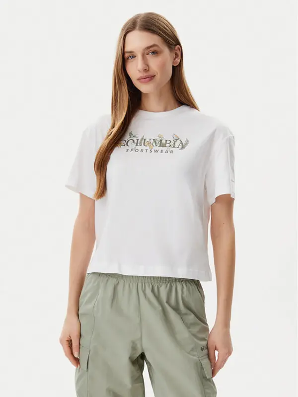 Columbia Columbia T-shirt Rolling Bend™ 2119991 Bijela Regular Fit