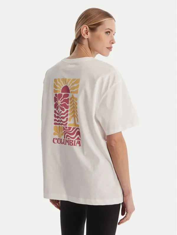Columbia Columbia T-shirt Rolling Bend™ 2120031 Bijela Oversize
