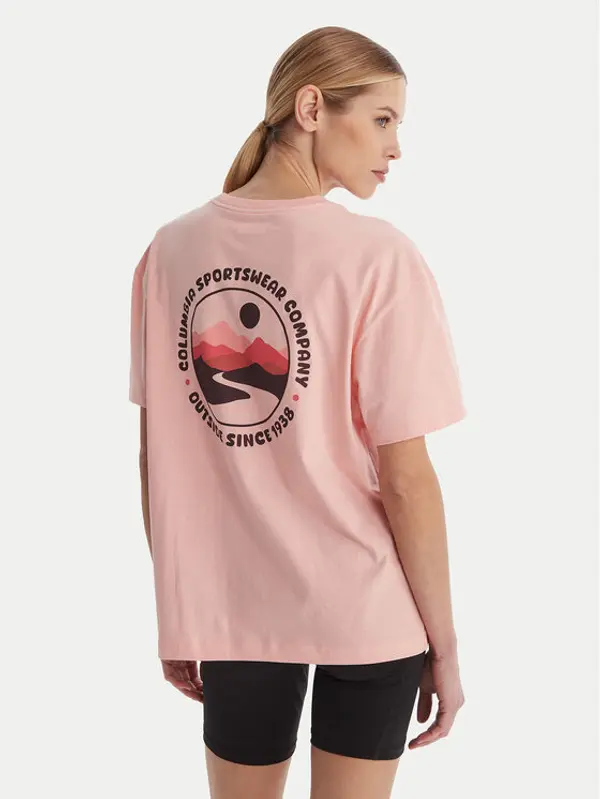 Columbia Columbia T-shirt Rolling Bend™ 2120031 Ružičasta Oversize