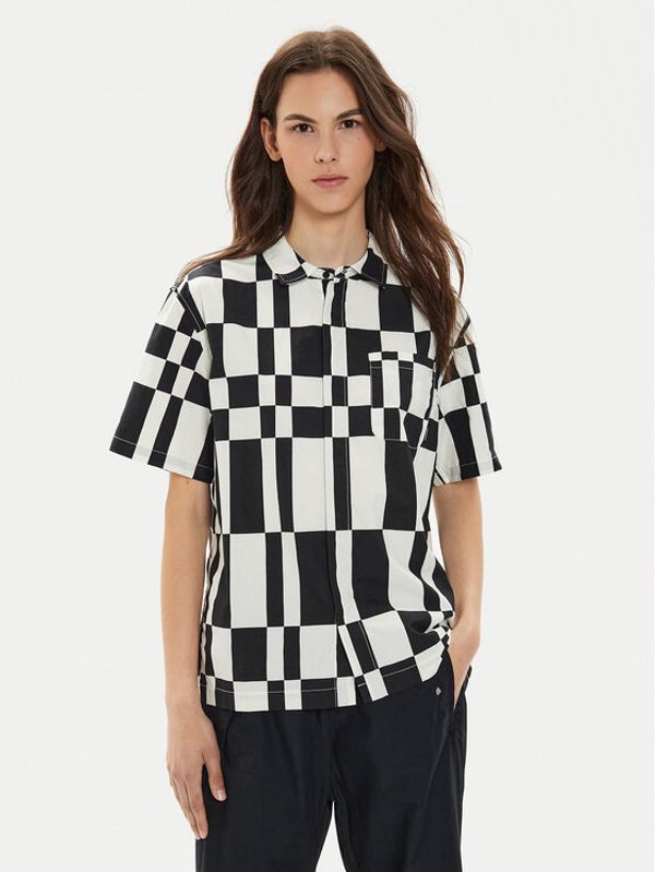 Converse Converse Košulja W Festival Aop Shirt 10026817-A01 Crna Regular Fit