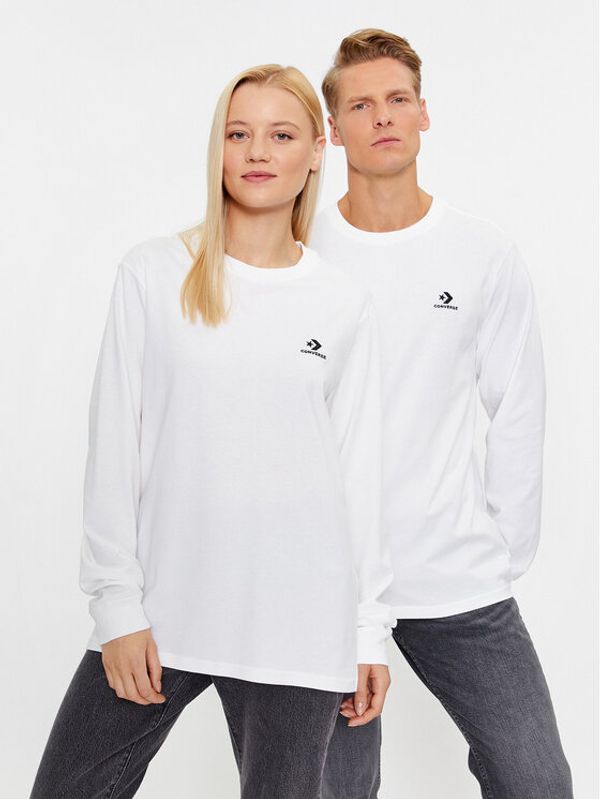 Converse Converse Majica Classic Fit Left Chest Star Chev Emb Long Sleeve Tee 10023872-A01 Bijela Regular Fit