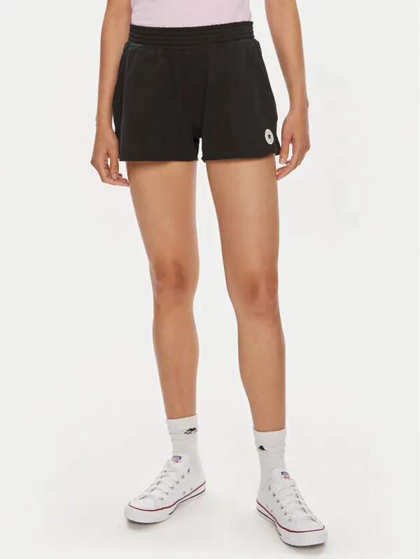 Converse Converse Sportske kratke hlače W Retro Chuck Short 10026392-A02 Crna Regular Fit