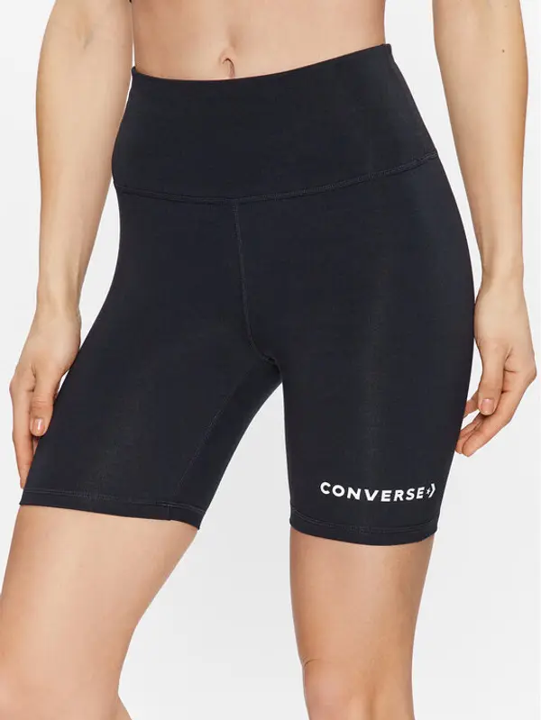 Converse Converse Sportske kratke hlače Wordmark 10024539-A01 Crna Slim Fit