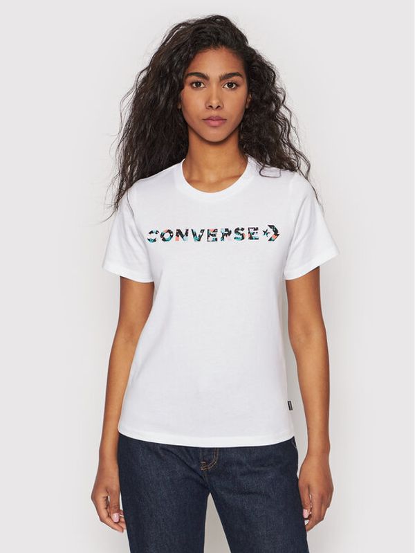 Converse Converse T-shirt 10023946-A02 Bijela Standard Fit