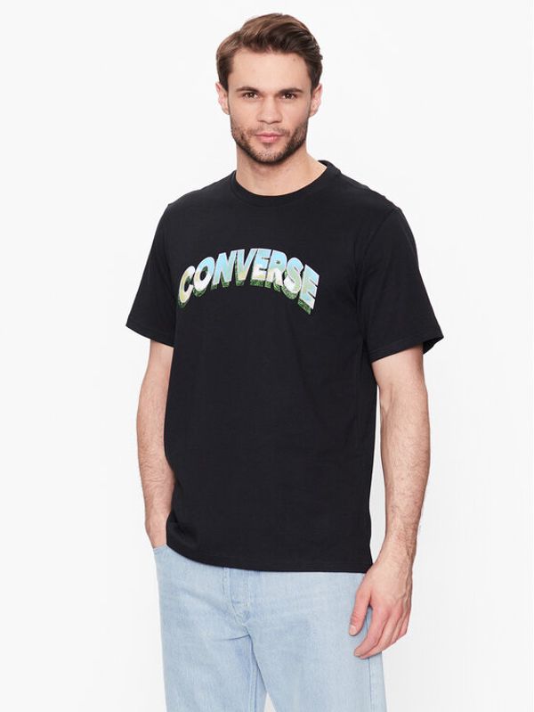 Converse Converse T-shirt Cloud Fill 10024589-A02 Crna Regular Fit