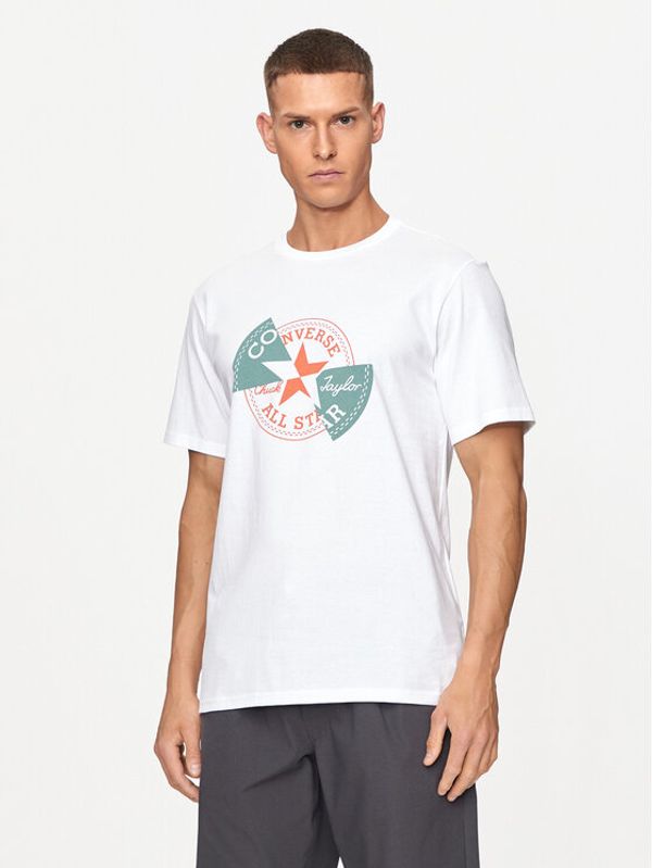 Converse Converse T-shirt M Chuck Patch Distort Tee 10026427-A02 Bijela Regular Fit