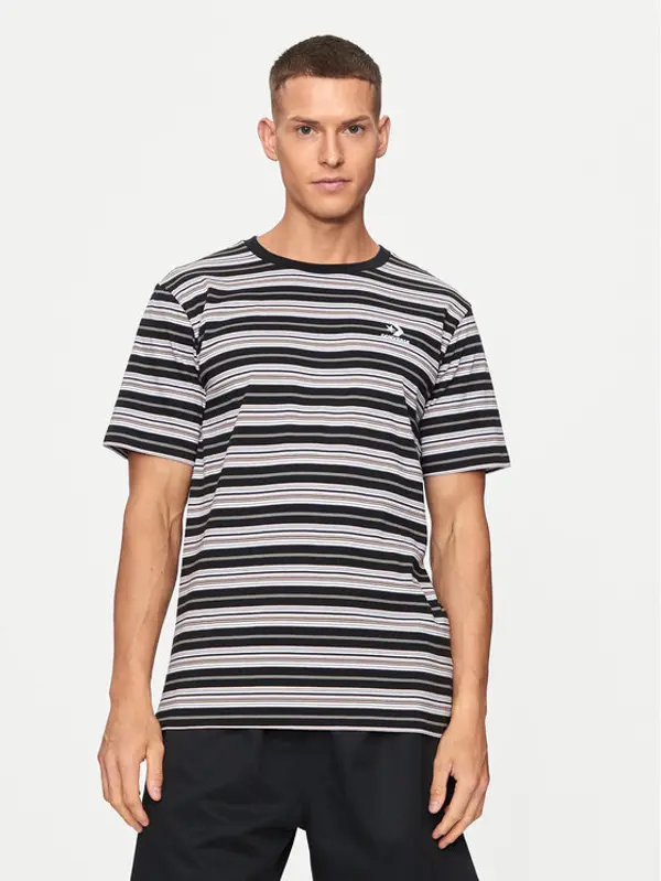 Converse Converse T-shirt M Loose Fit Striped Tee 10027159-A01 Crna Loose Fit