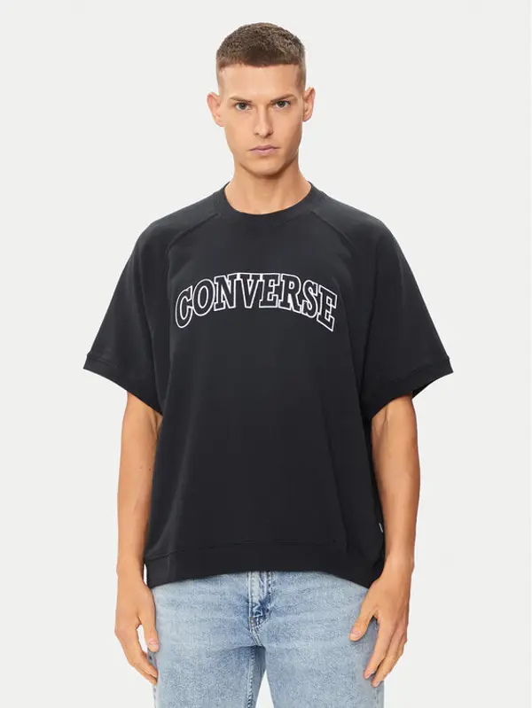 Converse Converse T-shirt M Retro Chuck Ss Crew 10026428-A01 Crna Regular Fit