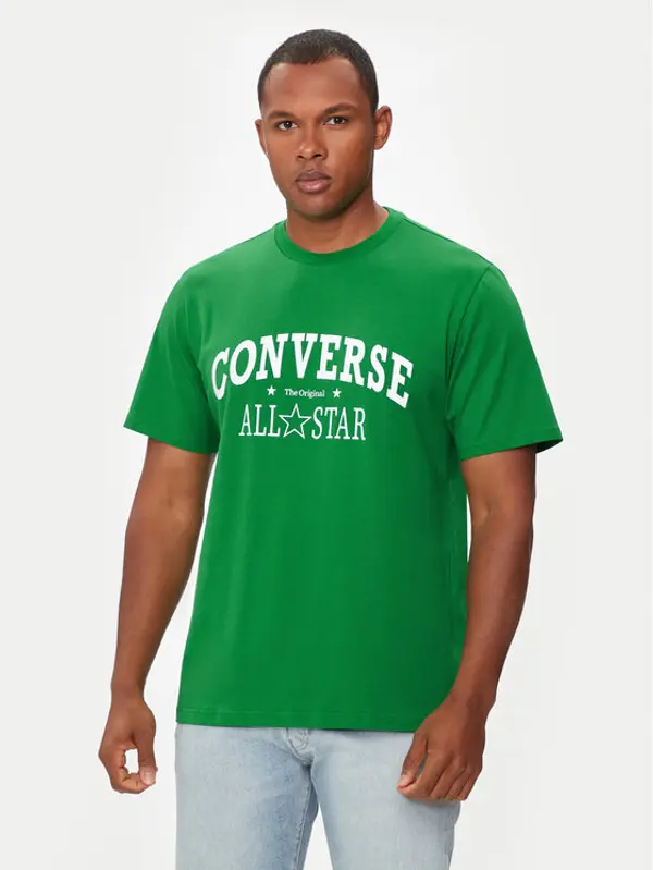 Converse Converse T-shirt M Retro Chuck Vintage Tee 10026458-A01 Zelena Regular Fit