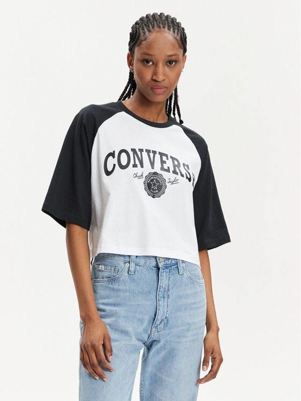 Converse Converse T-shirt Retro 10026050-A01 Bijela Relaxed Fit