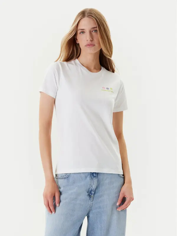 Converse Converse T-shirt Sea 10027759-A01 Bijela Regular Fit