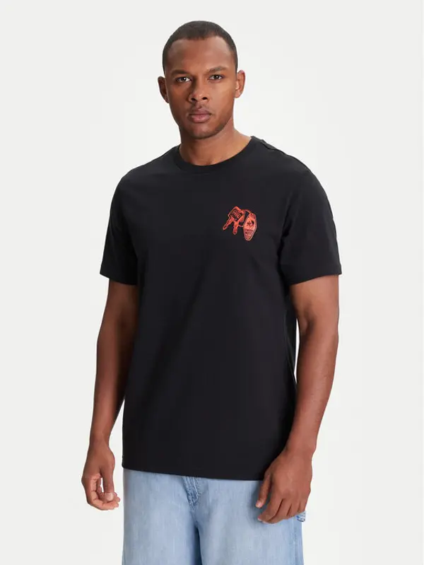Converse Converse T-shirt Skeleton Party 10027726-A01 Crna Regular Fit