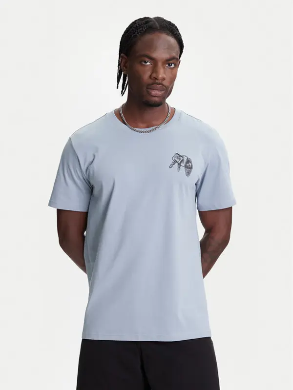 Converse Converse T-shirt Skeleton Party 10027726-A03 Svijetloplava Regular Fit
