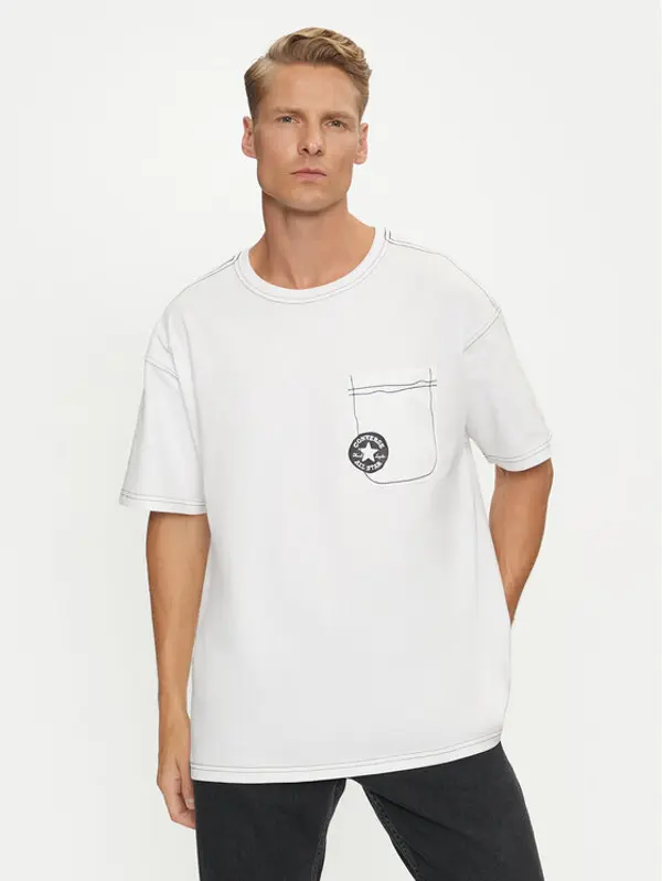 Converse Converse T-shirt Sketch 10027256-A04 Bijela Standard Fit