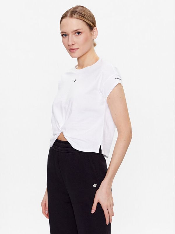 Converse Converse T-shirt Star Chevron Twist 10024546-A02 Bijela Cropped Fit
