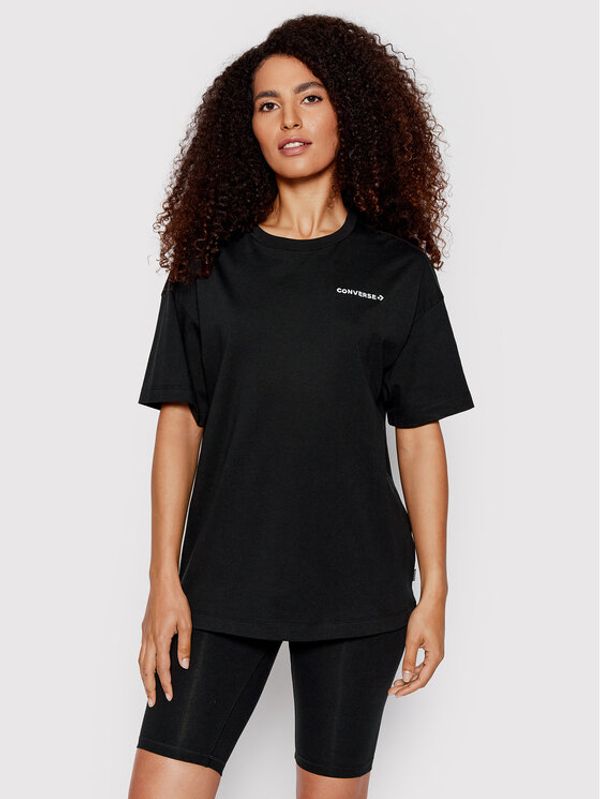 Converse Converse T-shirt Strawberry 10023938-A01 Crna Relaxed Fit