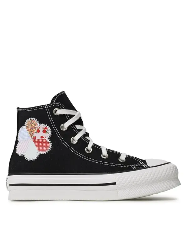Converse Converse Tenisice Chuck Taylor All Star Eva Lift Hi A05166C Crna