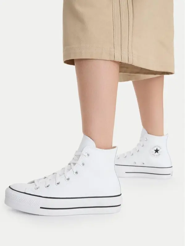 Converse Converse Tenisice Chuck Taylor All Star Lift Clean Hi 561676C Bijela
