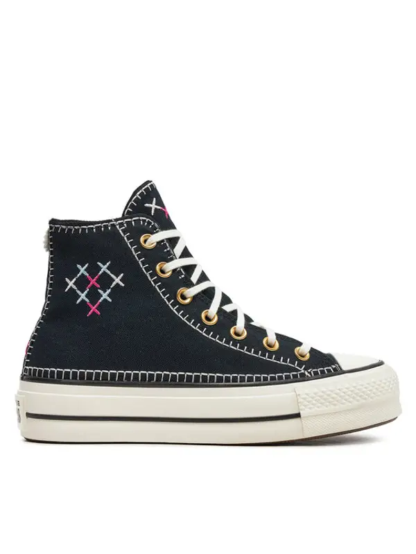 Converse Converse Tenisice Chuck Taylor All Star Lift Crafted Stitching Platform Hi A08731C Crna
