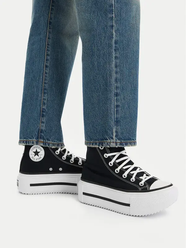 Converse Converse Tenisice Chuck Taylor All Star Lift Double Stack A12975C Crna