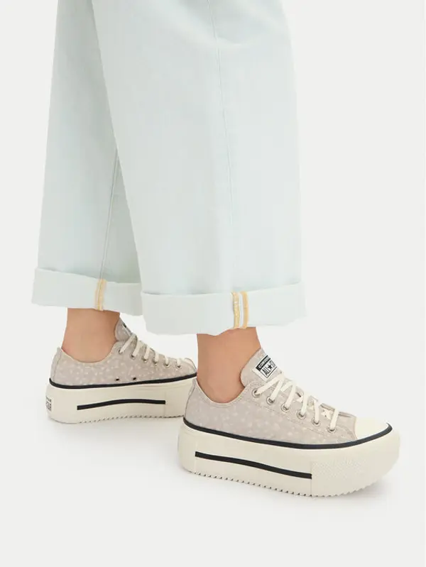 Converse Converse Tenisice Chuck Taylor All Star Lift Double Stack Platform Deer A17884C Bež