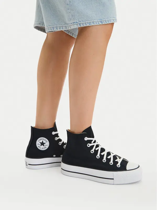Converse Converse Tenisice Chuck Taylor All Star Lift Hi 560845C Crna