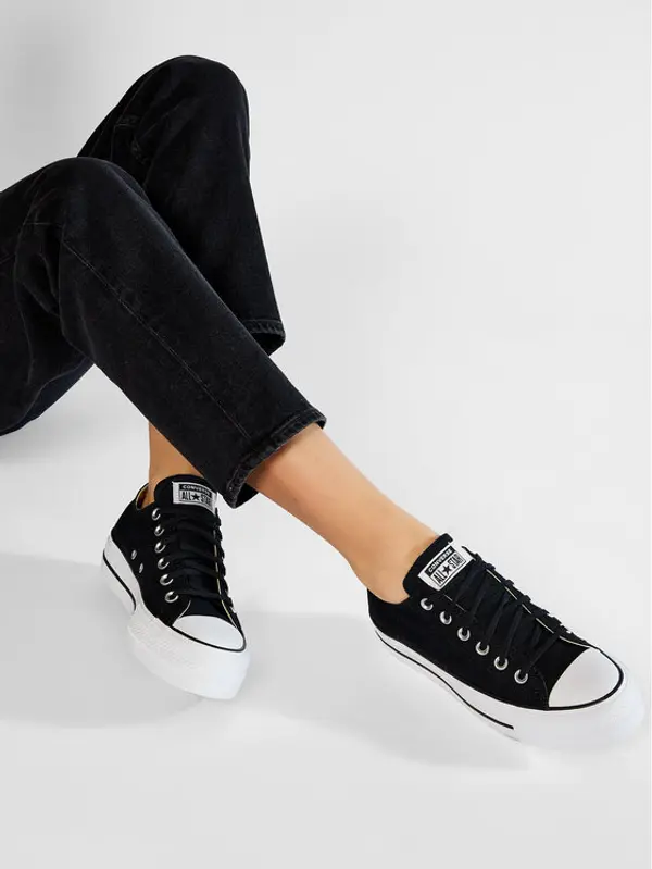 Converse Converse Tenisice Chuck Taylor All Star Lift Ox 560250C Crna