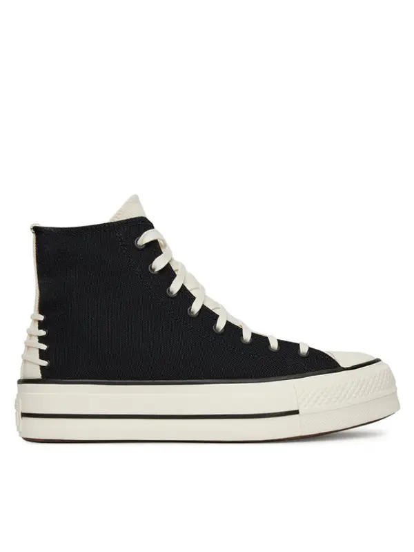 Converse Converse Tenisice Chuck Taylor All Star Lift Platform Crafted Laces A12552C Crna