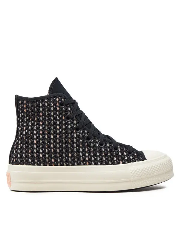 Converse Converse Tenisice Chuck Taylor All Star Lift Platform Crochet A09829C Crna