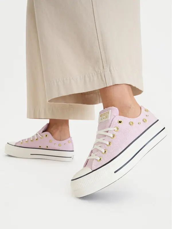 Converse Converse Tenisice Chuck Taylor All Star Lift Platform Heathered Glam​ A17595C Ružičasta