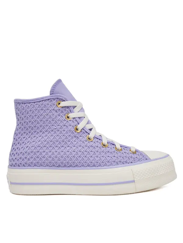 Converse Converse Tenisice Chuck Taylor All Star Lift Platform Knit Kadın Mor A13644C Ljubičasta