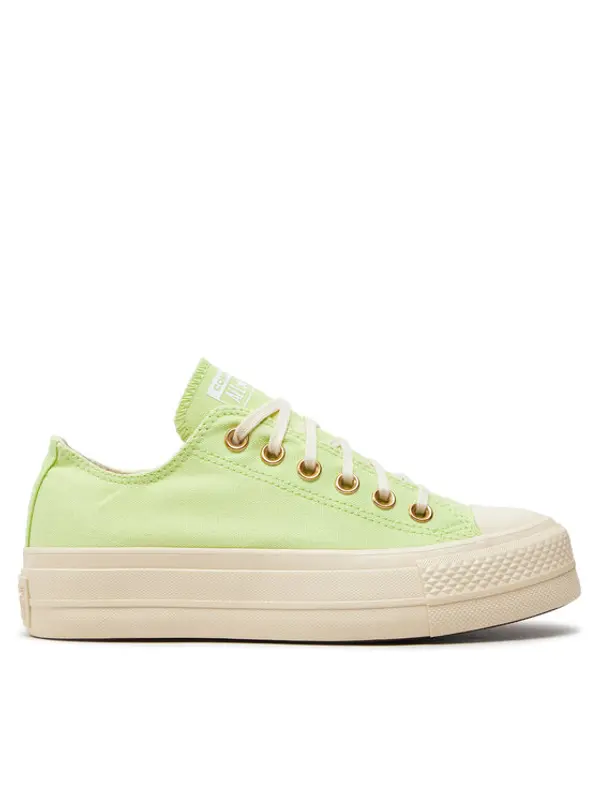 Converse Converse Tenisice Chuck Taylor All Star Lift Platform Ox A09913C Zelena