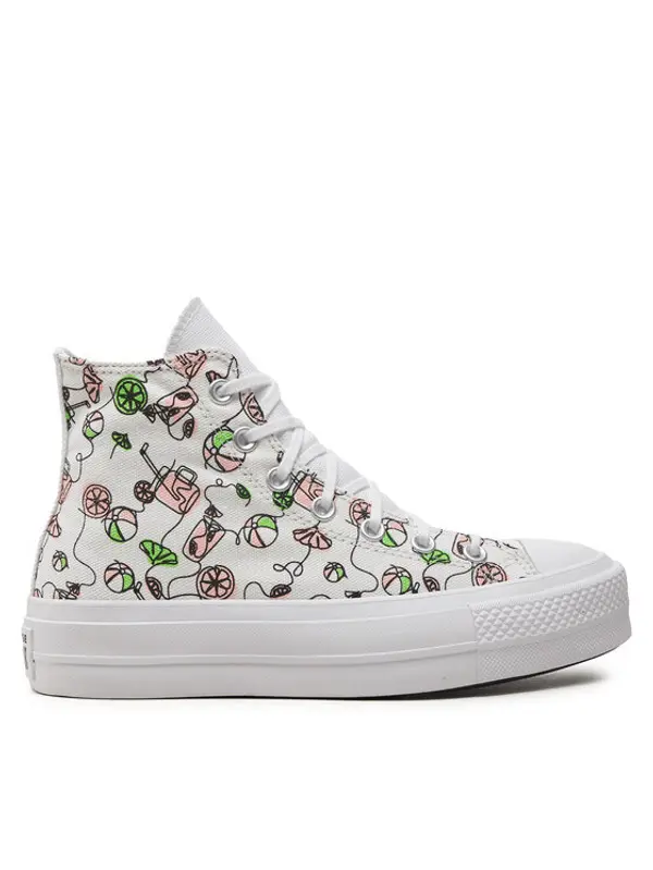 Converse Converse Tenisice Chuck Taylor All Star Lift Platform Pink Lemonade A07561C Bijela