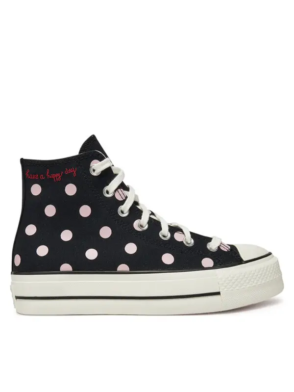 Converse Converse Tenisice Chuck Taylor All Star Lift Platform Polka Dots A10688C Crna